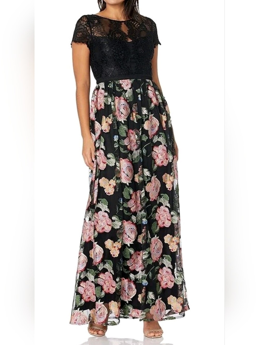 Adriana Papell Embroidered Maxi NWT Retail $299 - Picture 1 of 9